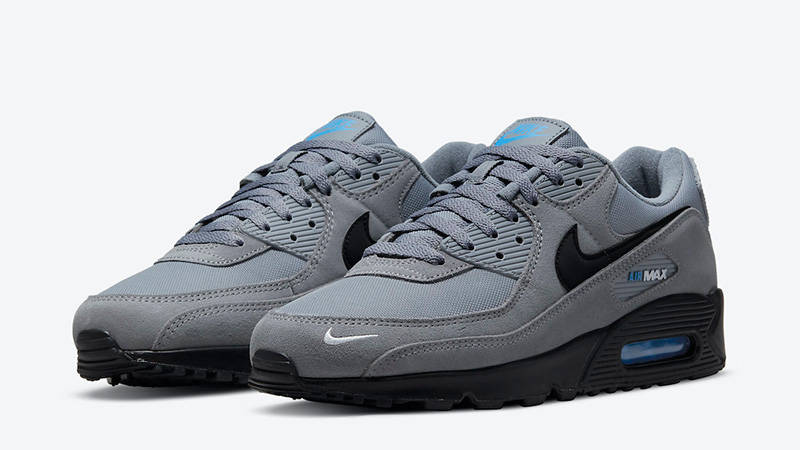 Кросівки чоловічі Nike Air Max 90 Grey/Black (DO6706-002) — фото 3