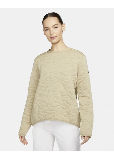 Кофта жіночі Nike Dri-Fit Long-Sleeve Golf Mid Layer Beige (DO6790-250) — фото 2