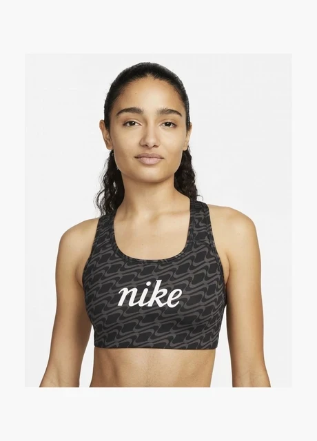 Спортивний топ жіночий Nike Swoosh Black For Women (DQ5121-010) — фото 2