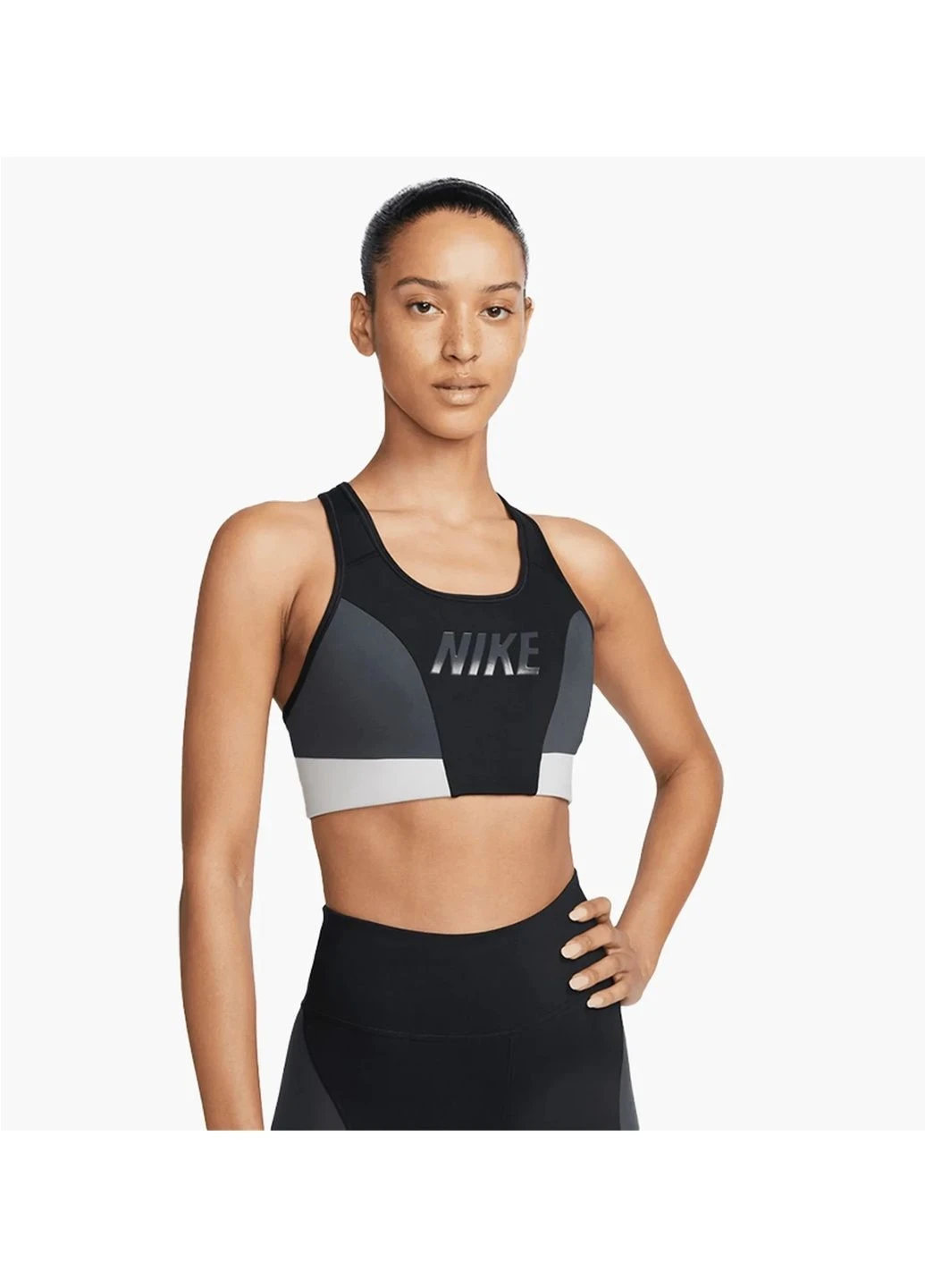 Спортивний топ жіночий Nike Dri-Fit Swoosh Black Dq5134-010 (DQ5134-010) — фото 1