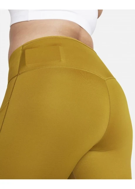 Лосіни жіночі Nike Go Leggings Yellow (DQ5692-716) — фото 4