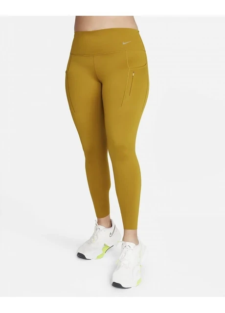 Лосіни жіночі Nike Go Leggings Yellow (DQ5692-716) — фото 6