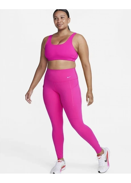 Лосіни жіночі Nike Universa Medium-Support High-Waisted Full-Length Leggings With Pockets Pink (DQ5996-615) — фото 3