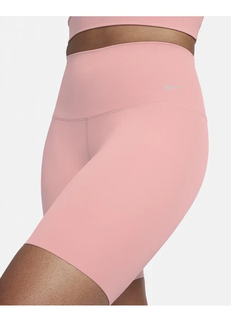 Спортивний топ жіночий Nike Zenvy Womens Gentle-Support High-Waisted 8 Biker Shorts Peach (DQ6003-618) — фото 5