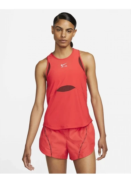 Майка жіноча Nike Air Dri-Fit Womens Running Tank Orange (DQ6131-696) — фото 3