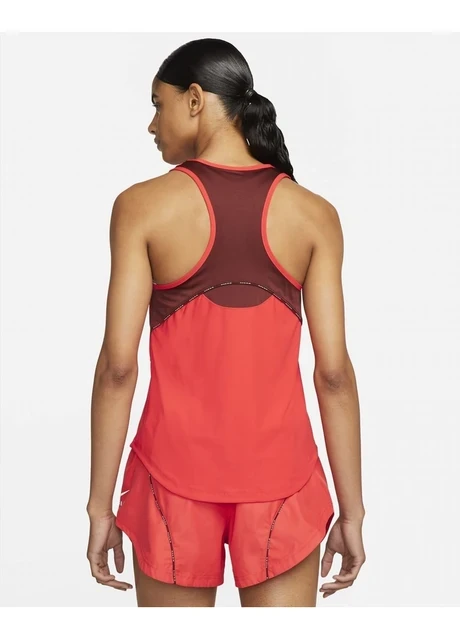 Майка жіноча Nike Air Dri-Fit Womens Running Tank Orange (DQ6131-696) — фото 4
