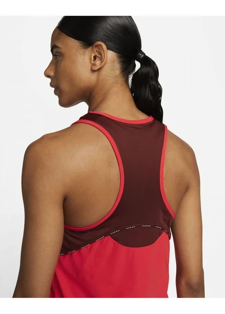 Майка жіноча Nike Air Dri-Fit Womens Running Tank Orange (DQ6131-696) — фото 7