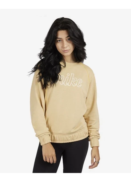 Кофта жіночі Nike Nsw Fleece Top Yellow (DQ6244-252) — фото 2