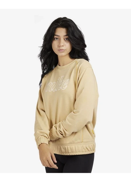 Кофта жіночі Nike Nsw Fleece Top Yellow (DQ6244-252) — фото 3
