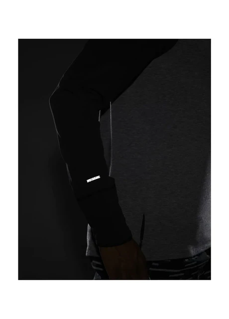 Кофта чоловіча Nike Therma-Fit Run Grey/Black Dq6522-010 (DQ6522-010) — фото 4
