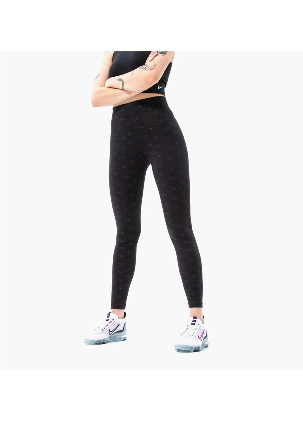 Лосіни жіночі Nike Air Aop Hr Tgt Blk Black (DQ6573-010) — фото 1