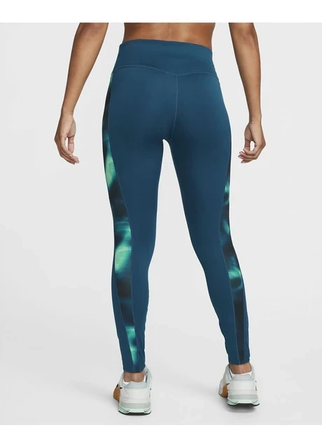 Лосіни жіночі Nike One Icon Clash Womens Mid-Rise Leggings Blue (DQ6713-460) — фото 3