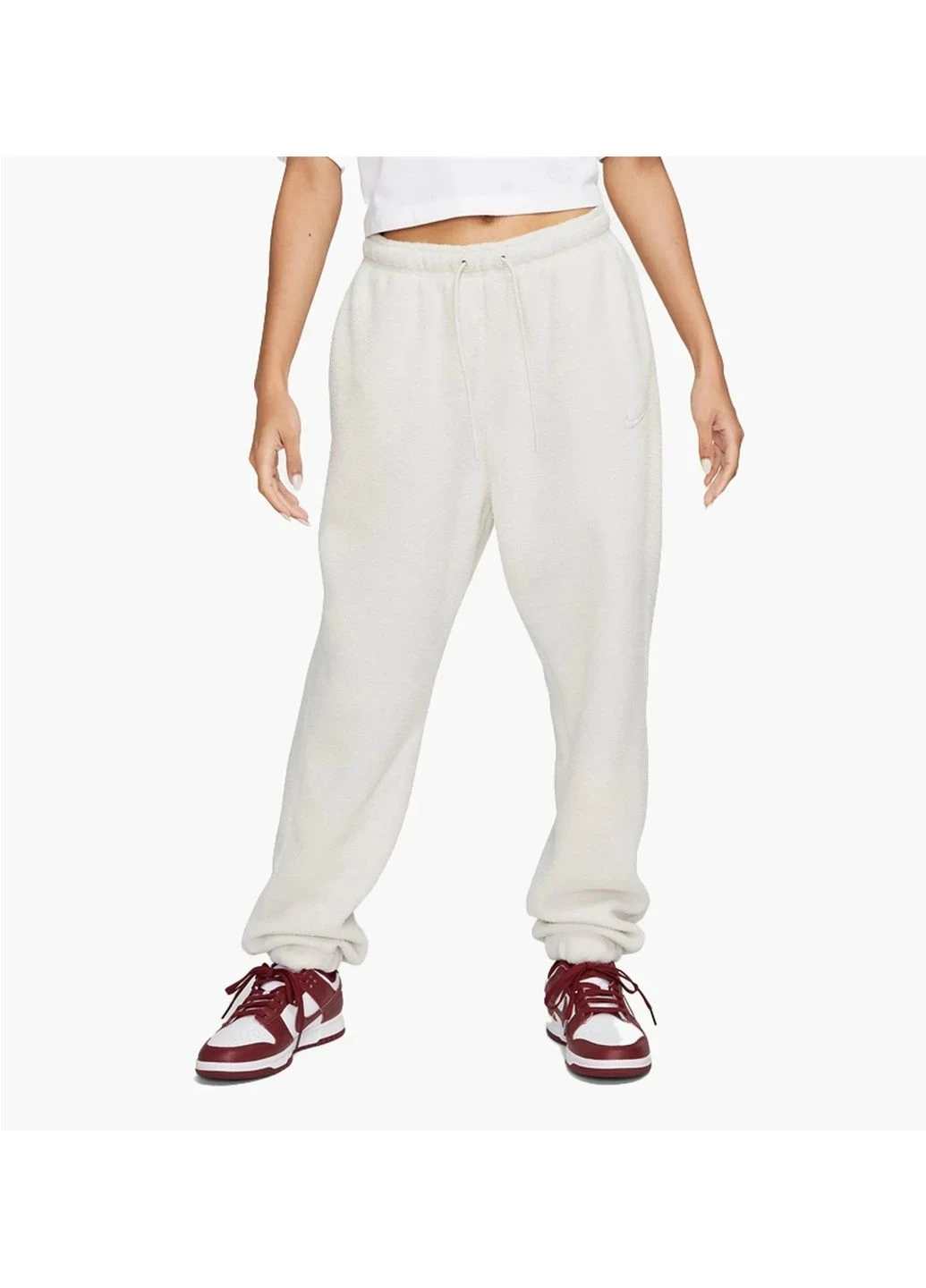Брюки жіночі Nike Sportswear Plush Jogger White (DQ6812-072) — фото 1