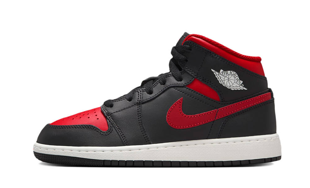 Кросівки дитячі Jordan 1 Mid (Gs) Black (DQ8423-067) — фото 1