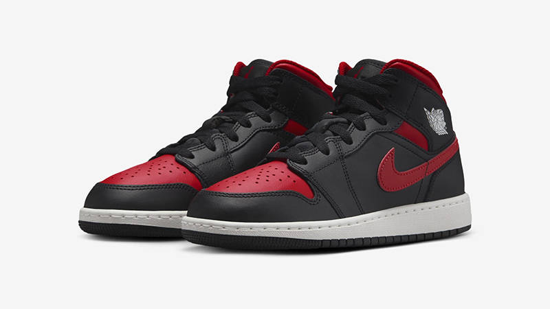 Кросівки дитячі Jordan 1 Mid (Gs) Black (DQ8423-067) — фото 3