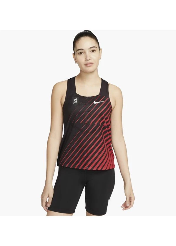 Майка жіноча Nike Adv Aeroswift Singlet Black/Red (DR5849-010) — фото 1