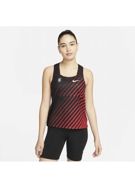 Майка жіноча Nike Adv Aeroswift Singlet Black/Red (DR5849-010) — фото 3