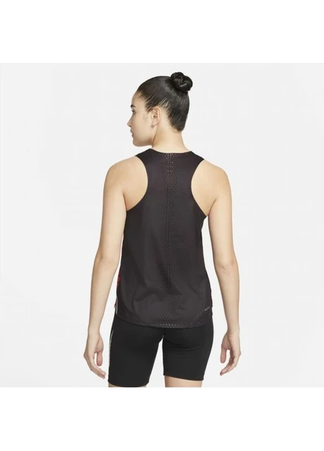 Майка жіноча Nike Adv Aeroswift Singlet Black/Red (DR5849-010) — фото 4