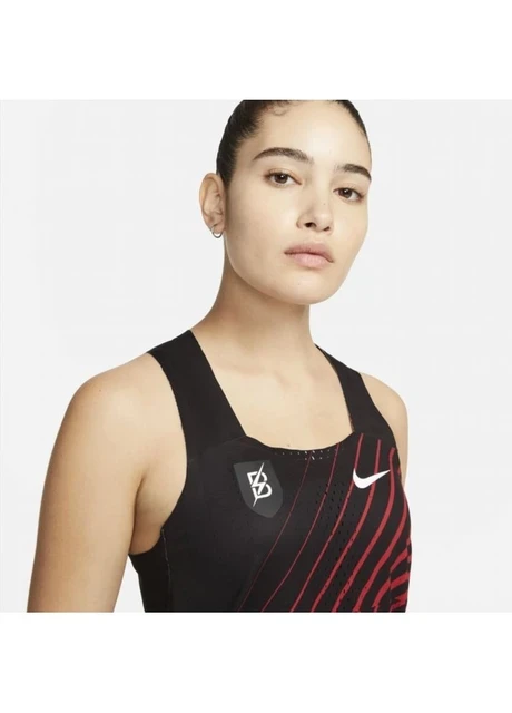 Майка жіноча Nike Adv Aeroswift Singlet Black/Red (DR5849-010) — фото 5