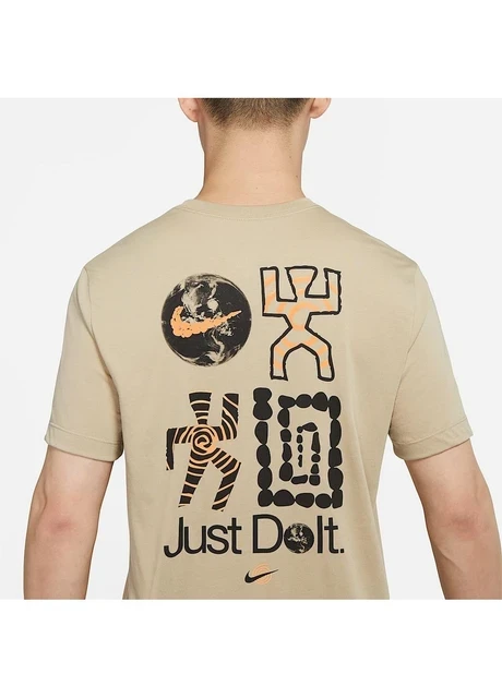 Футболка чоловіча Nike Dri Fit Just Do It Beige (DR7573-250) — фото 6