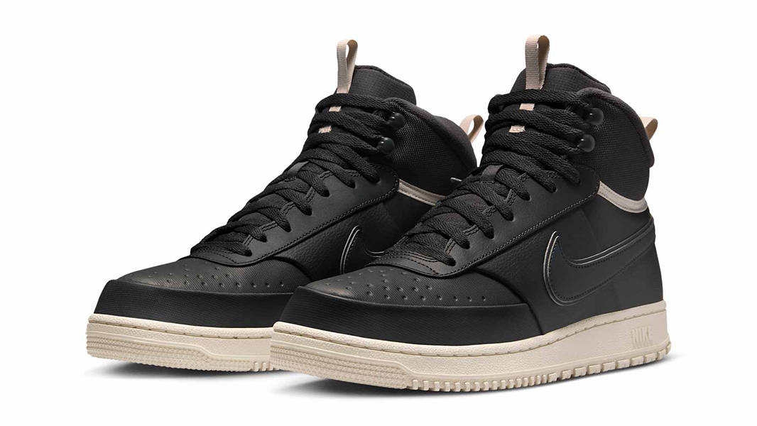 Nike Court Vision Mid Winter 'Dark Smoke Grey Light Bone' — фото 3