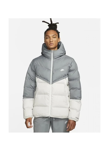 Куртка чоловіча Nike M Nk Sf Wr Pl-Fld Hd Jkt Grey/White (DR9605-084) — фото 3