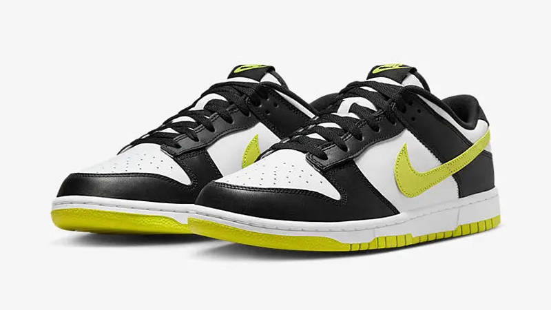Кросівки чоловічі Nike Dunk Low "Black/Bright Cactus" (DV0833-110) — фото 3