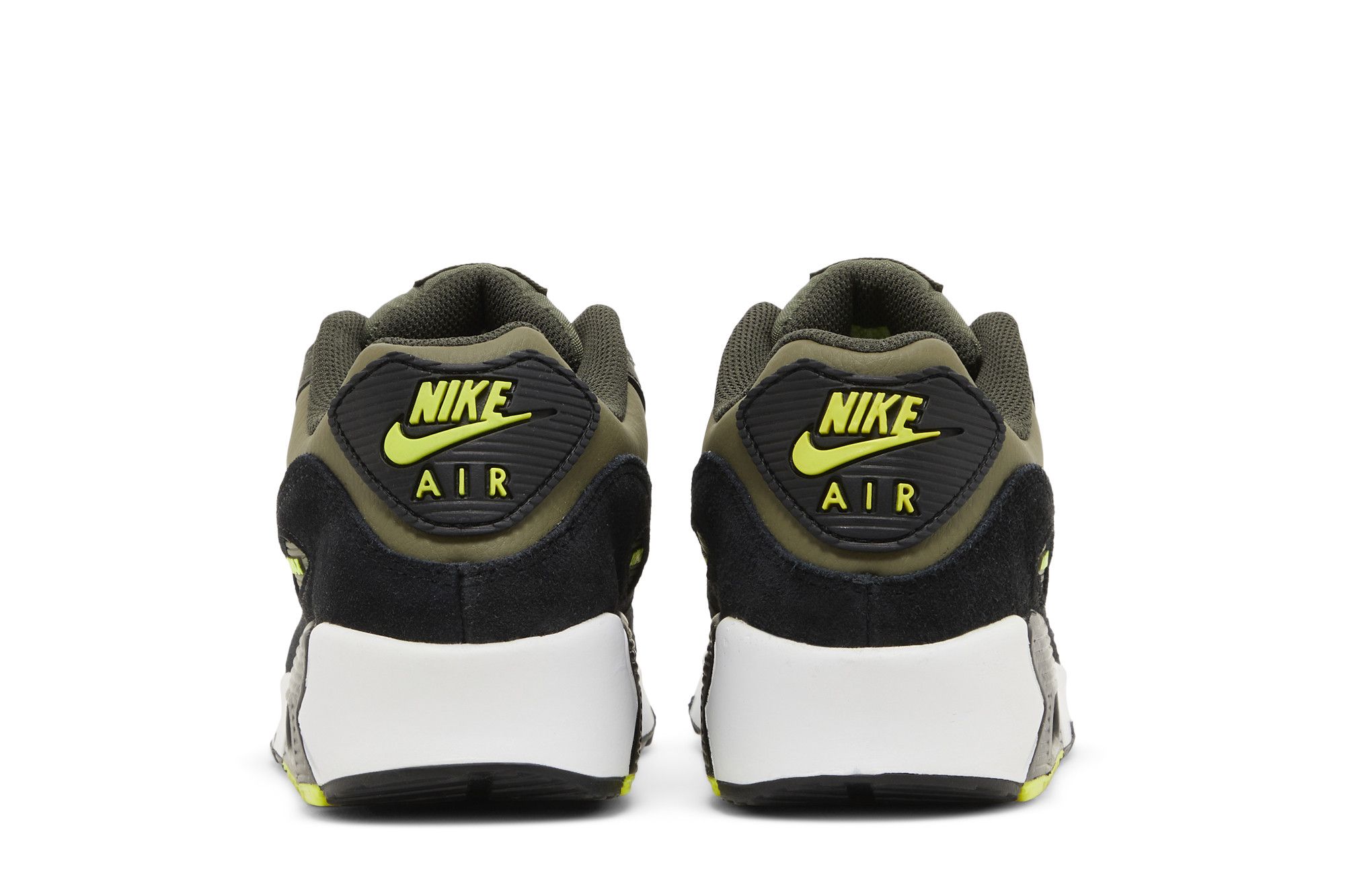 Кросівки дитячі Nike Air Max 90 Leather GS 'Medium Olive Volt' — фото 7
