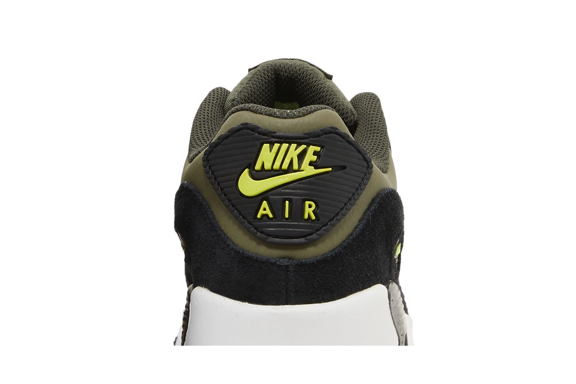 Кросівки дитячі Nike Air Max 90 Leather GS 'Medium Olive Volt' — фото 8
