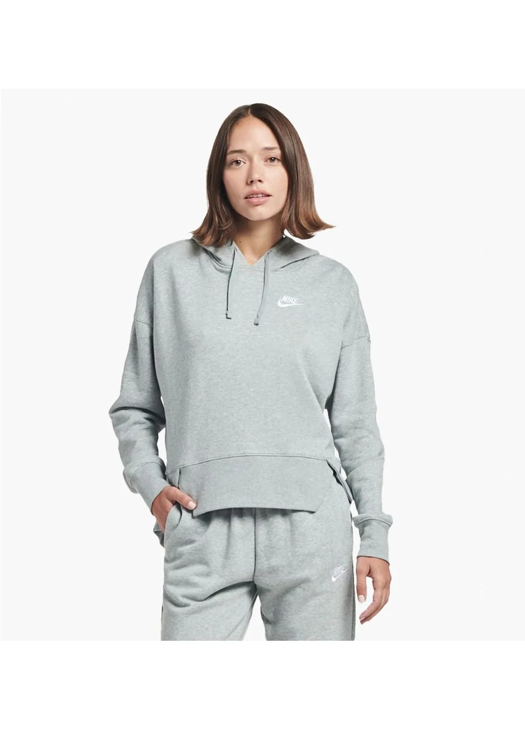 Кофта жіночі Nike Nsw Club Flc Hoodie Ssnl (DV5645-063) — фото 1