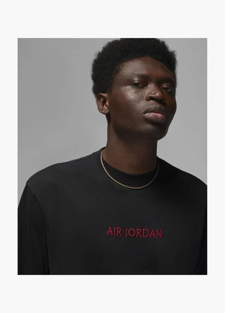 Футболка чоловіча Jordan Wordmark Mens T-Shirt. Black (DV6465-010) — фото 5