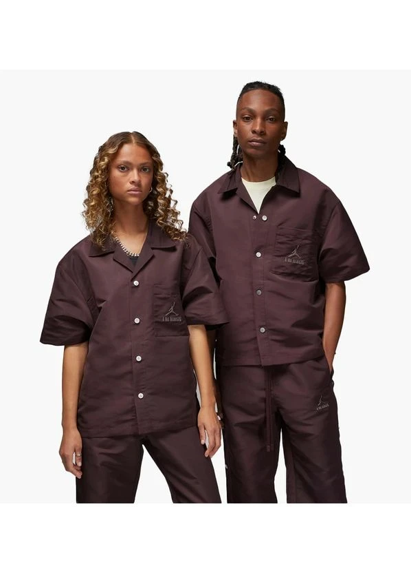 Футболка унісекс Jordan X A Ma Maniére Mens Warm-Up Shirt Bordo (DV7460-263) — фото 1