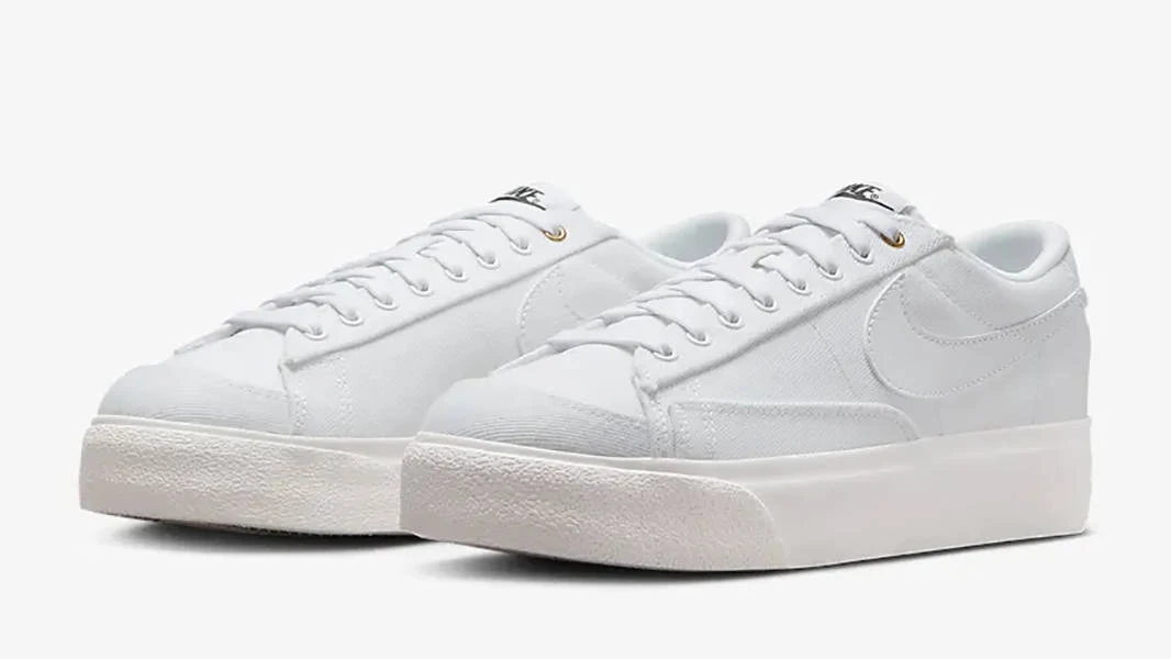 Кросівки жіночі Nike Blazer Low Platform Canvas White (DV7475-100) — фото 3