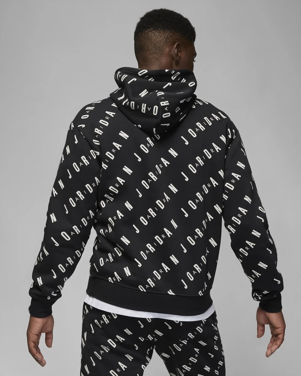 Бомбер чоловічий Jordan Essentials Aop Fleece Pullover (DV7640-010) — фото 5
