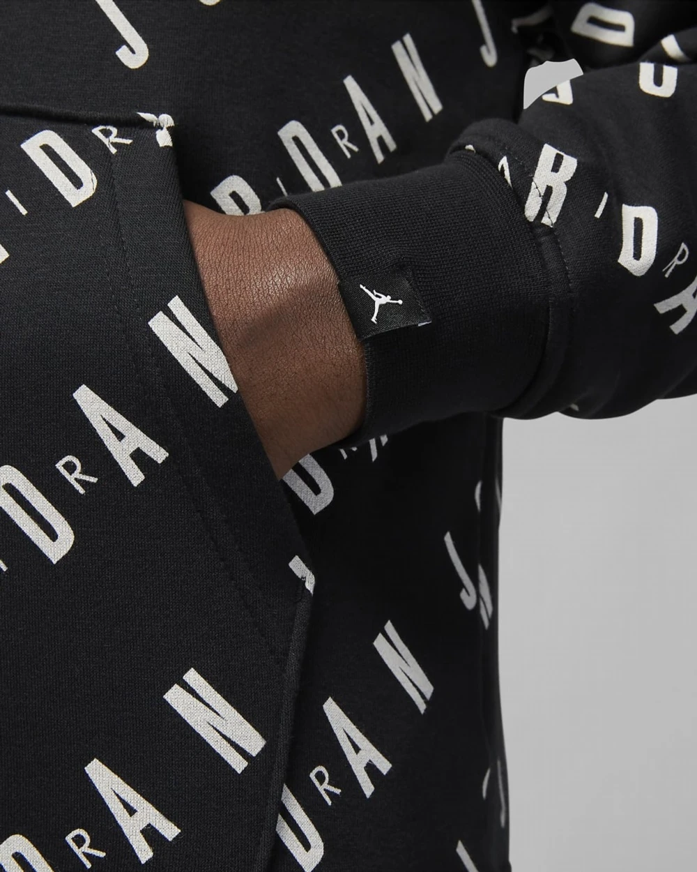 Бомбер чоловічий Jordan Essentials Aop Fleece Pullover (DV7640-010) — фото 7