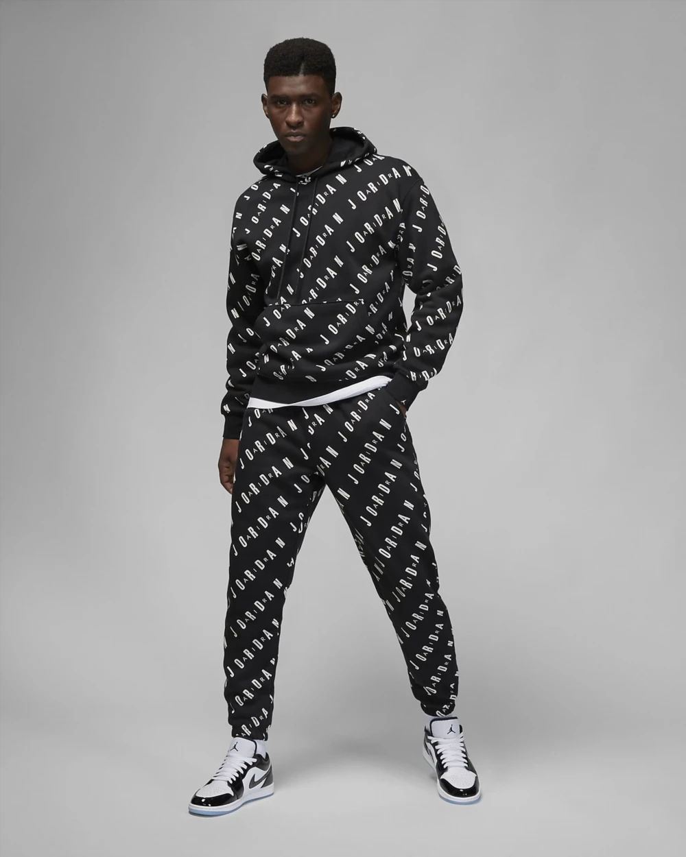Бомбер чоловічий Jordan Essentials Aop Fleece Pullover (DV7640-010) — фото 8
