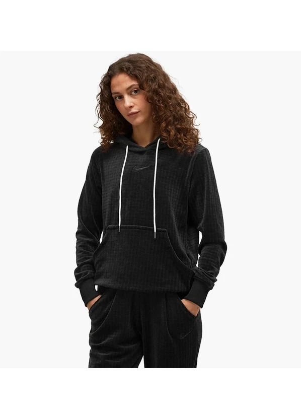 Кофта жіночі Nike Velour Hoodie (DV7812-010) — фото 1