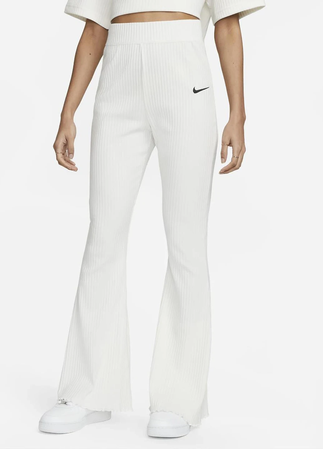 Брюки жіночі Nike Sportswear High-Waisted Ribbed Jersey Pants (DV7868-133) — фото 1