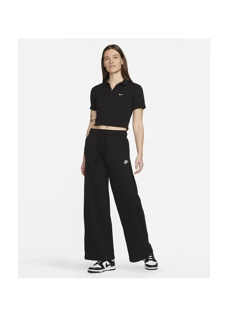 Футболка жіноча Nike Sportswear Essentials Short-Sleeve Polo Cropped (DV7884-010) — фото 5