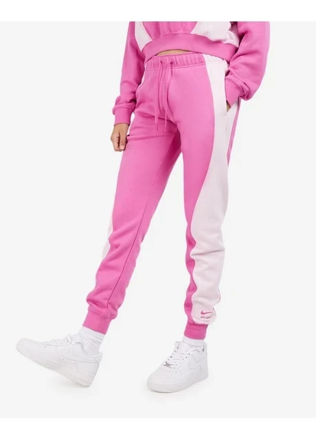 Брюки жіночі Nike Nsw Mid-Rise Air Fleece Joggers Pink (DV8050-665) — фото 4