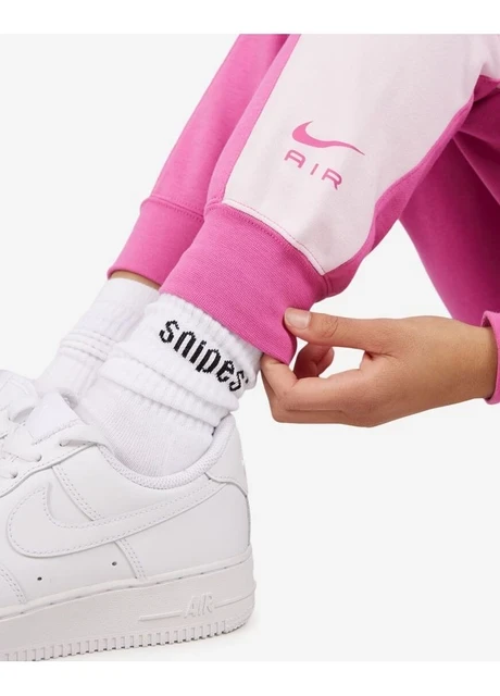 Брюки жіночі Nike Nsw Mid-Rise Air Fleece Joggers Pink (DV8050-665) — фото 6
