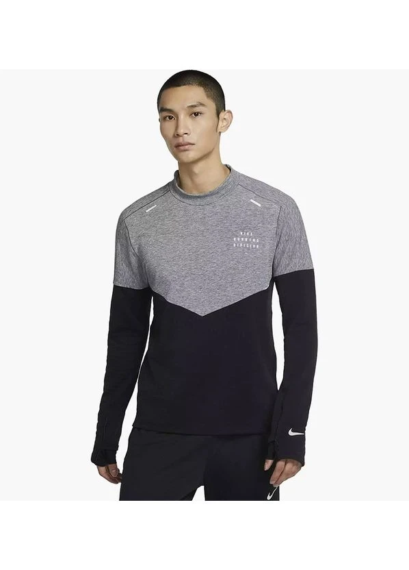 Кофта чоловіча Nike Therma Fit Run Division Sphere Grey/Black (DV8110-010) — фото 1
