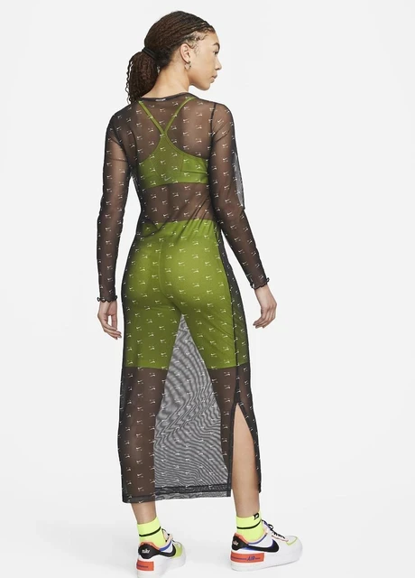 Плаття жіноче Nike Air Women's Printed Mesh Long-Sleeve Dress (DV8249-010) — фото 3