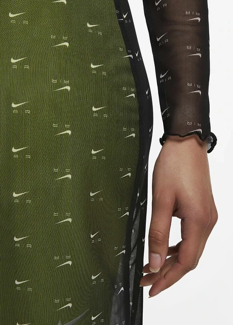 Плаття жіноче Nike Air Women's Printed Mesh Long-Sleeve Dress (DV8249-010) — фото 6