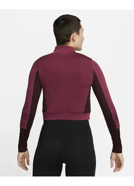 Кофта жіночі Nike 1/4 Therma-Fit Adv City Ready Bordo (DV9807-653) — фото 3