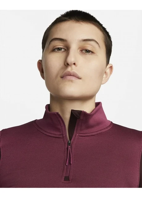 Кофта жіночі Nike 1/4 Therma-Fit Adv City Ready Bordo (DV9807-653) — фото 4