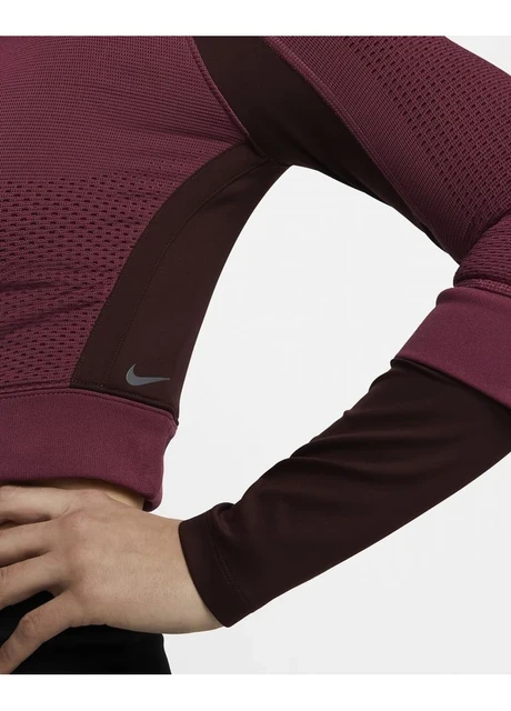 Кофта жіночі Nike 1/4 Therma-Fit Adv City Ready Bordo (DV9807-653) — фото 5