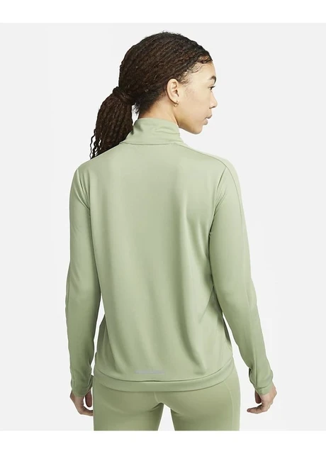 Кофта жіночі Nike 1/4 Dri-Fit Swoosh Olive (DX0952-386) — фото 3