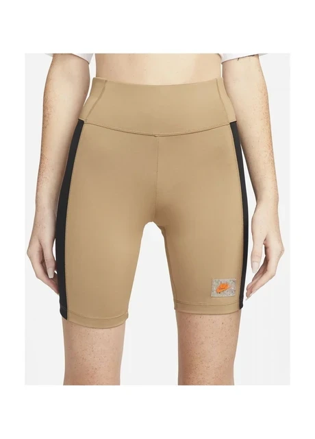 Шорти жіночі Nike Sportswear Swoosh Logo High-Waisted Bike Shorts Brown Dx2325-258 (DX2325-258) — фото 4