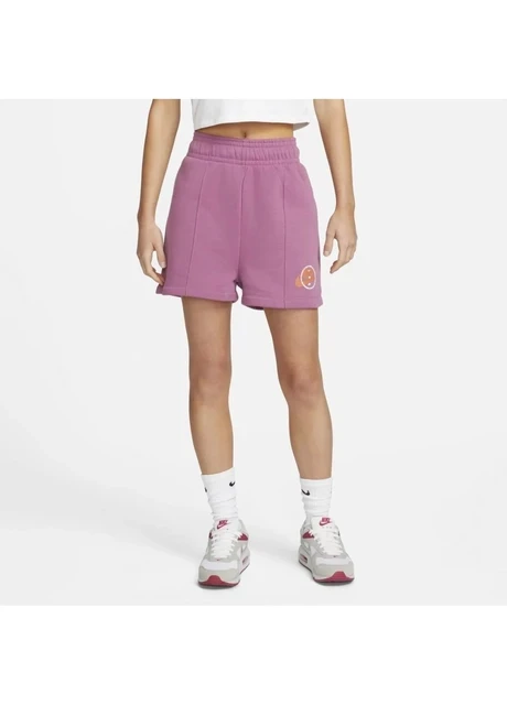 Шорти жіночі Nike Sportswear Fleece Shorts Violet Dx5677-507 (DX5677-507) — фото 3